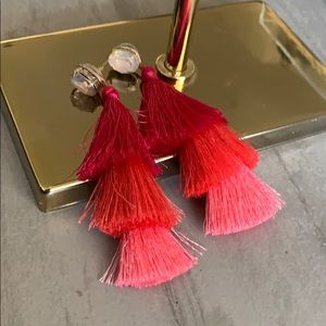 Anthropologie cha cha tassel earrings